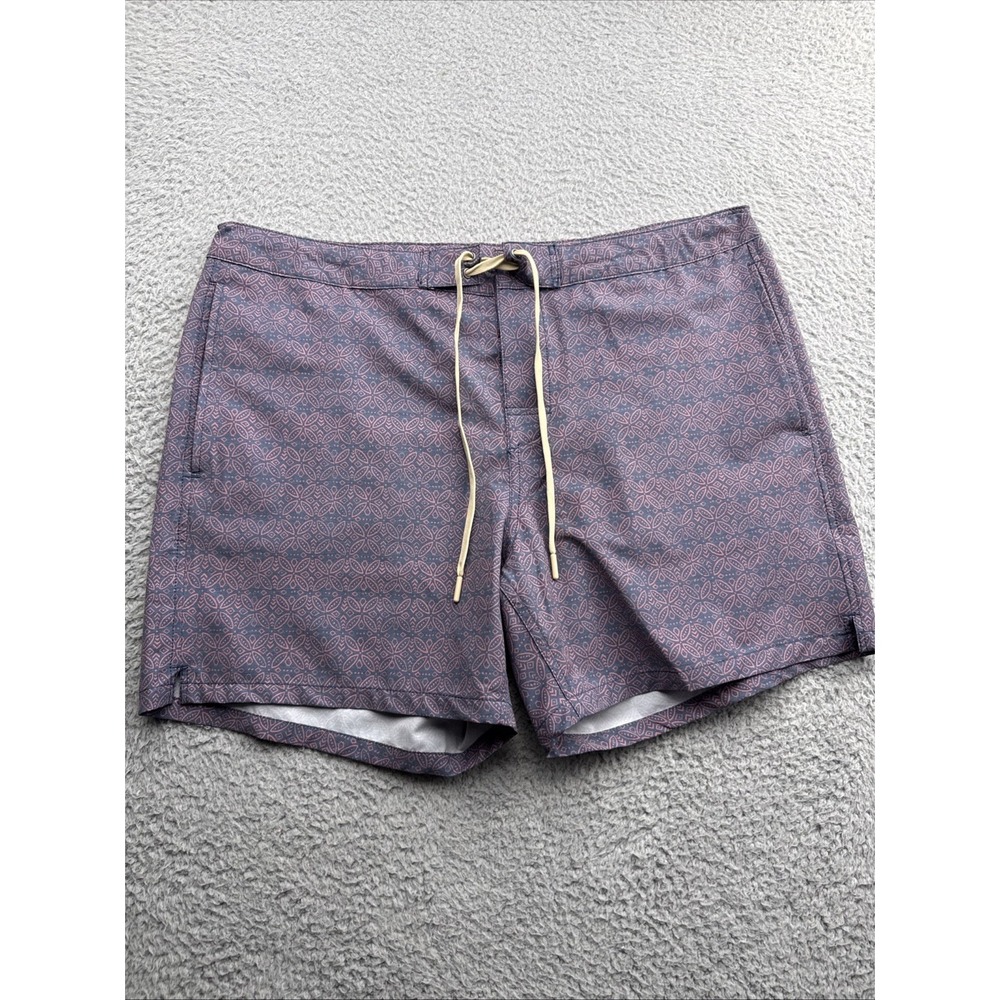 Faherty Boardshorts Mens 38 Aztec Swimwear Navajo Southwestern Casual Pool